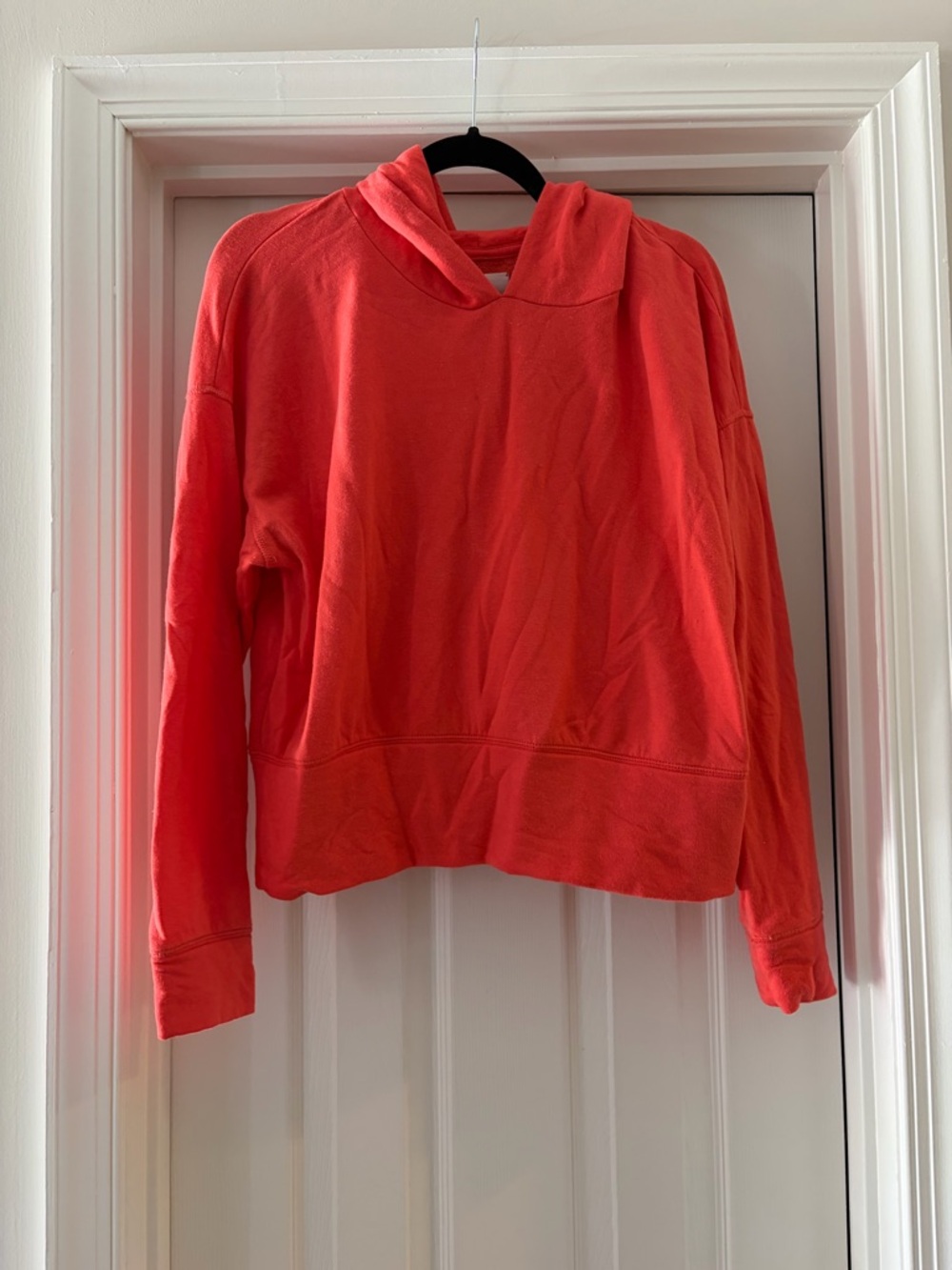 Women's Coral Hoodie Cropped Pullover